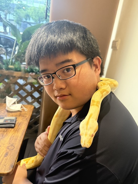 暨大附中高三古祐嘉因熱愛動物進而發想創新專利圖片