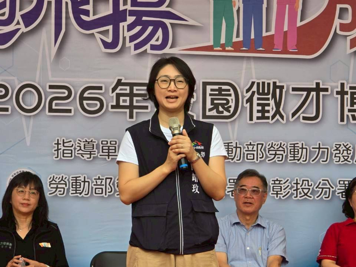 臺中市就業服務處陳靖玟處長致詞圖片