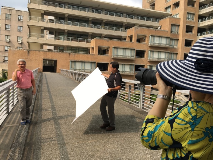 戶外攝影-學員練習操作、詹清全老師示範補光