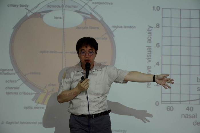 葉上民老師進行「愛eye在學習」