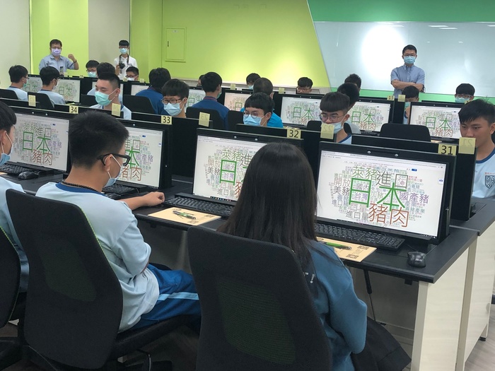 中臺科大人工智慧健康管理系 高職學生體驗課程現場