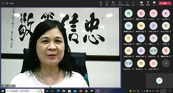 陳錦杏 校長開場勉勵