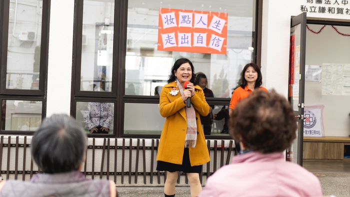 陳錦杏校長親臨現場，感謝所有參與單位的支持