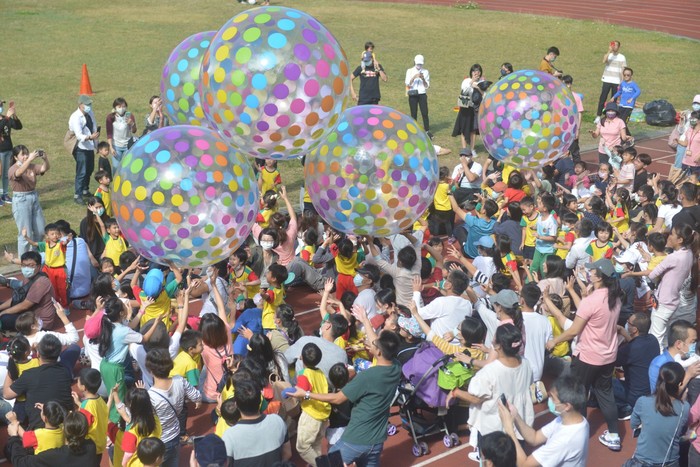 中臺科大廍子非營利幼兒園「親子運動會」活動現場