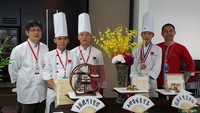 中臺B隊，組員：房光宇、林尚汶、傅勝茂，榮獲團體展桌銀牌