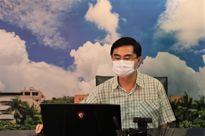 中臺科大AI系陳昌助老師講課現場