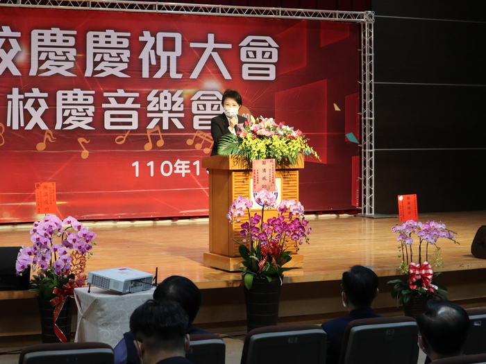 台中市長盧秀燕蒞臨中臺科大55週年慶祝大會 致詞