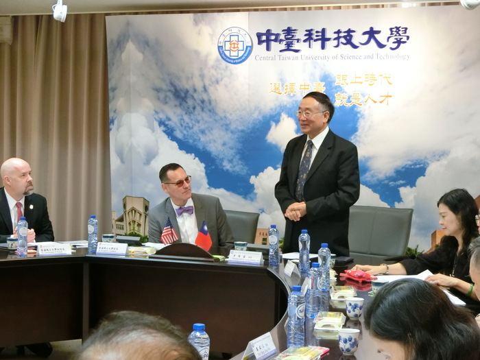中臺校長李隆盛致歡迎詞圖片