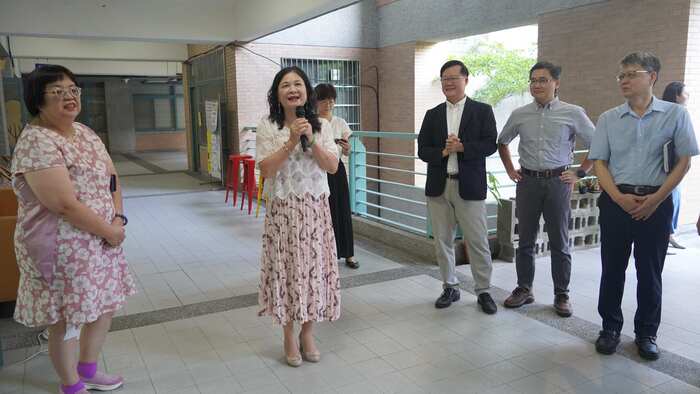 中臺科大陳錦杏校長於開幕茶會致詞圖片